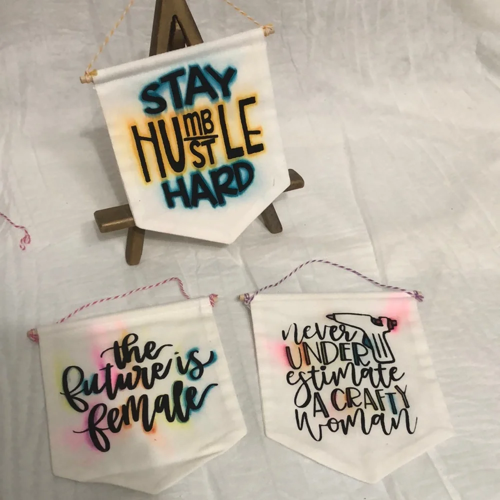 Small Statement Wall Banners bundle of 3